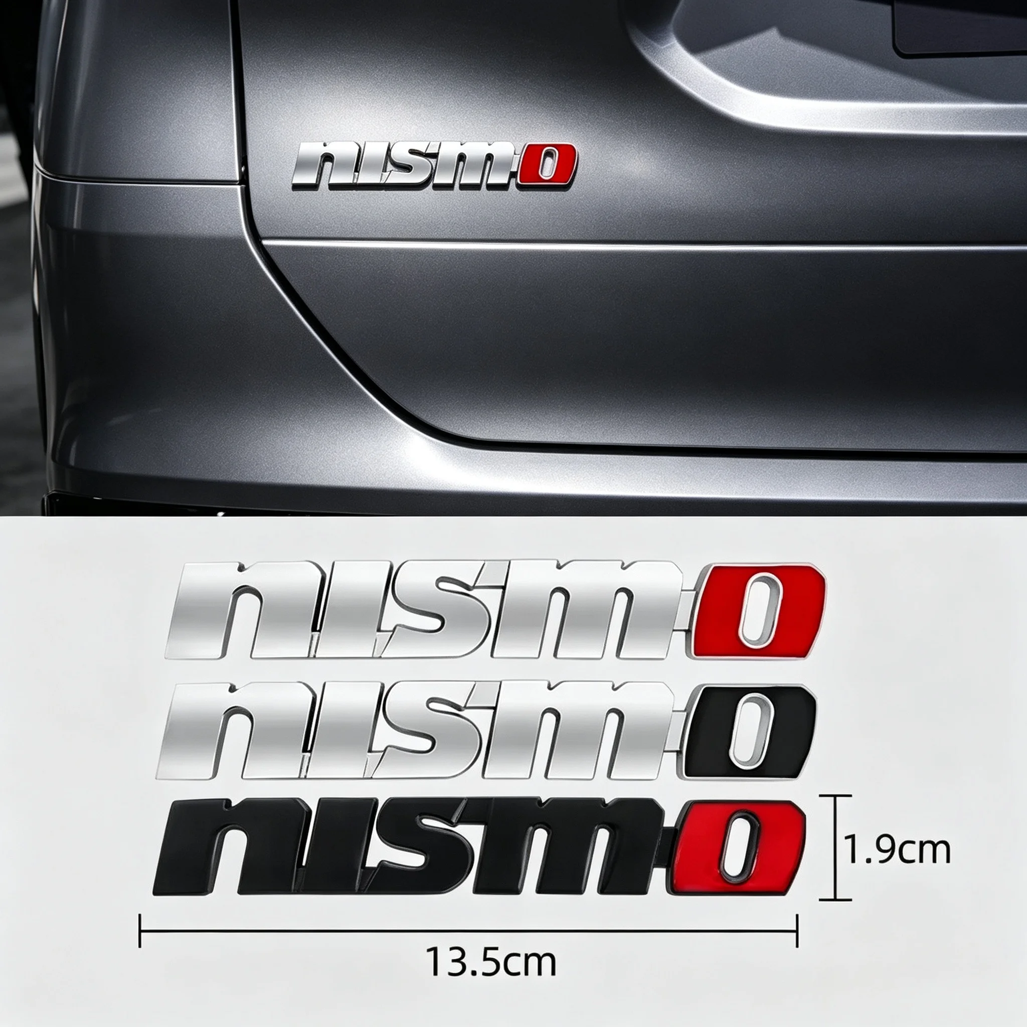 Universal NISMO Letter Emblem Rear Trunk Badge Modified Decor Sticker Fit For Nissan