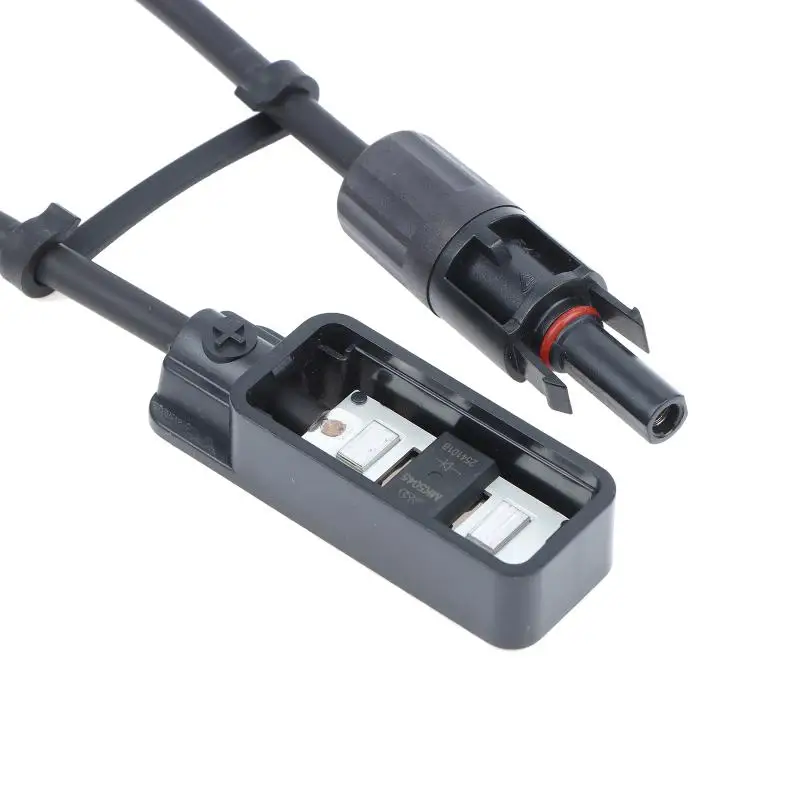 Solar Connector Box 1500V 30A UV Resistant PV Panel Adaptor Cable for Outdoor RV Solar Energy Setup Maintenance