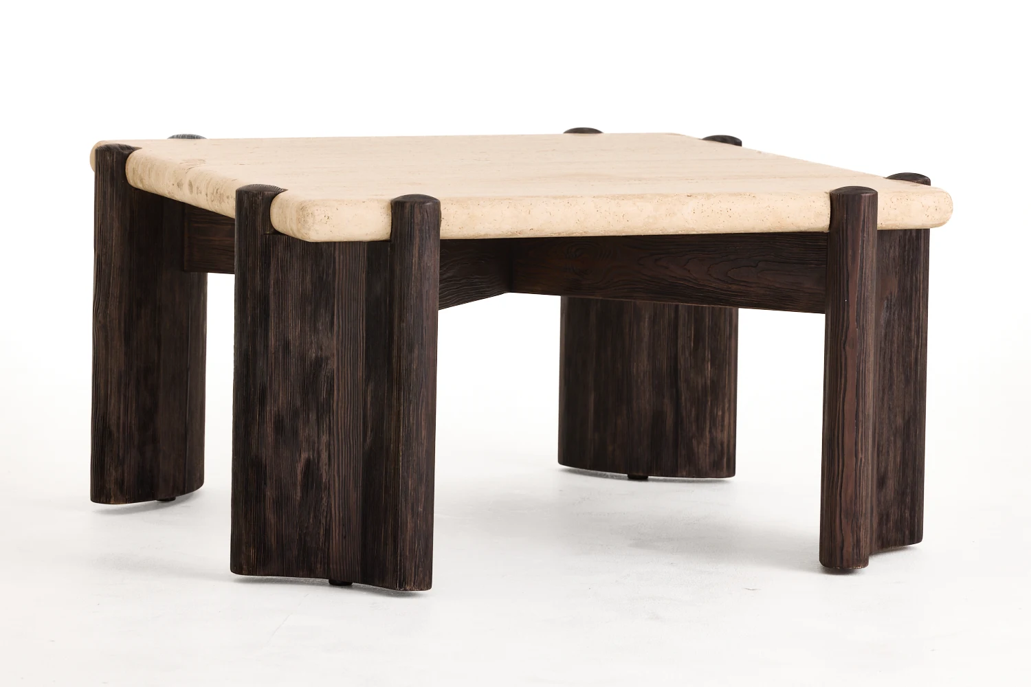 Elegant Cave Limestone Modern Nordic Luxury Living Room Coffee Table