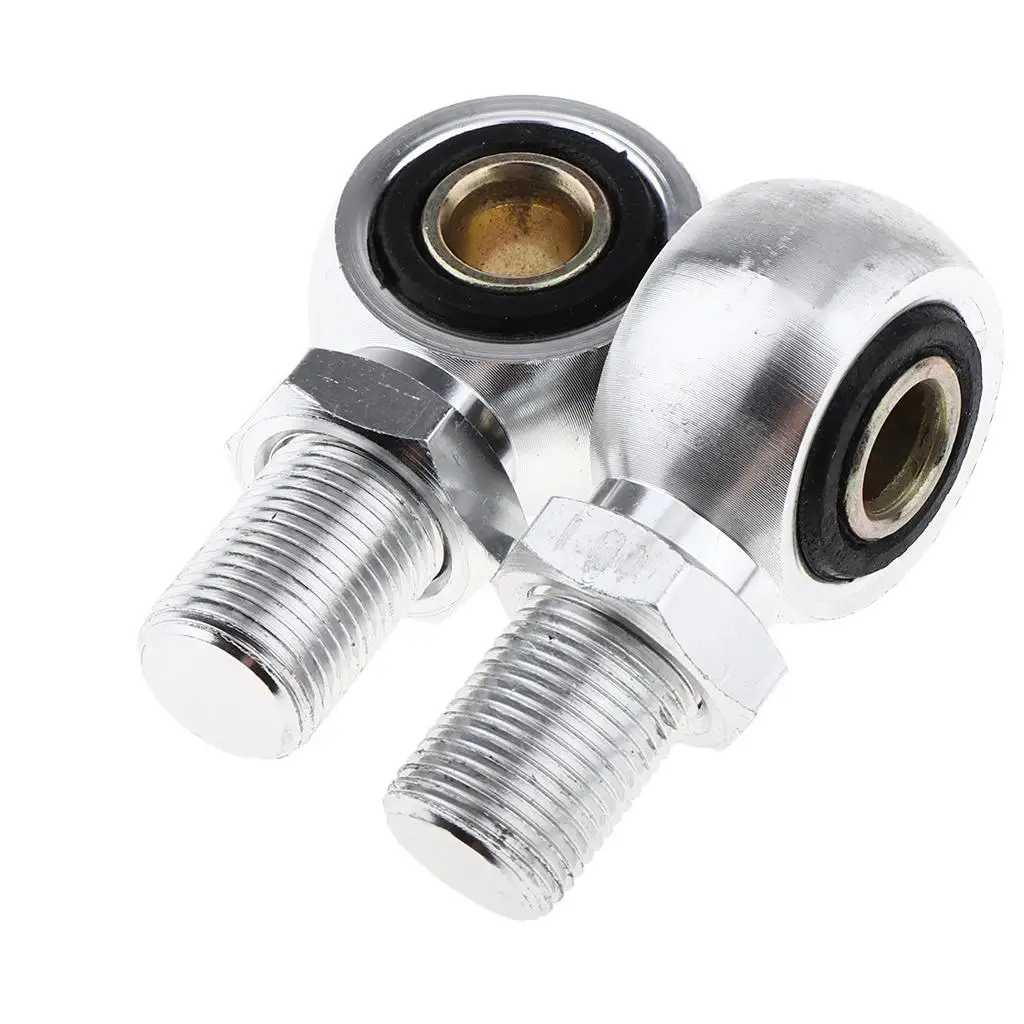 Paire d'œillets de moto et de scooter, adaptateur, extrémité, amortisseur, argent, 10mm