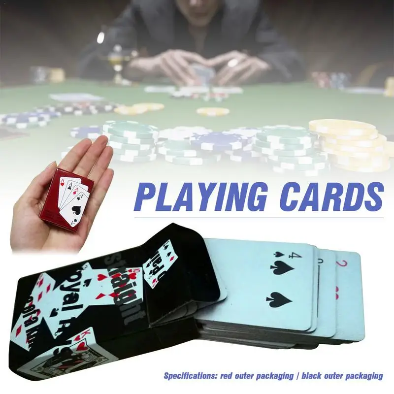 Cute Miniature Games Poker Mini Dollhouse Playing Cards Miniature For Dolls Accessory Home Decoration High Quality