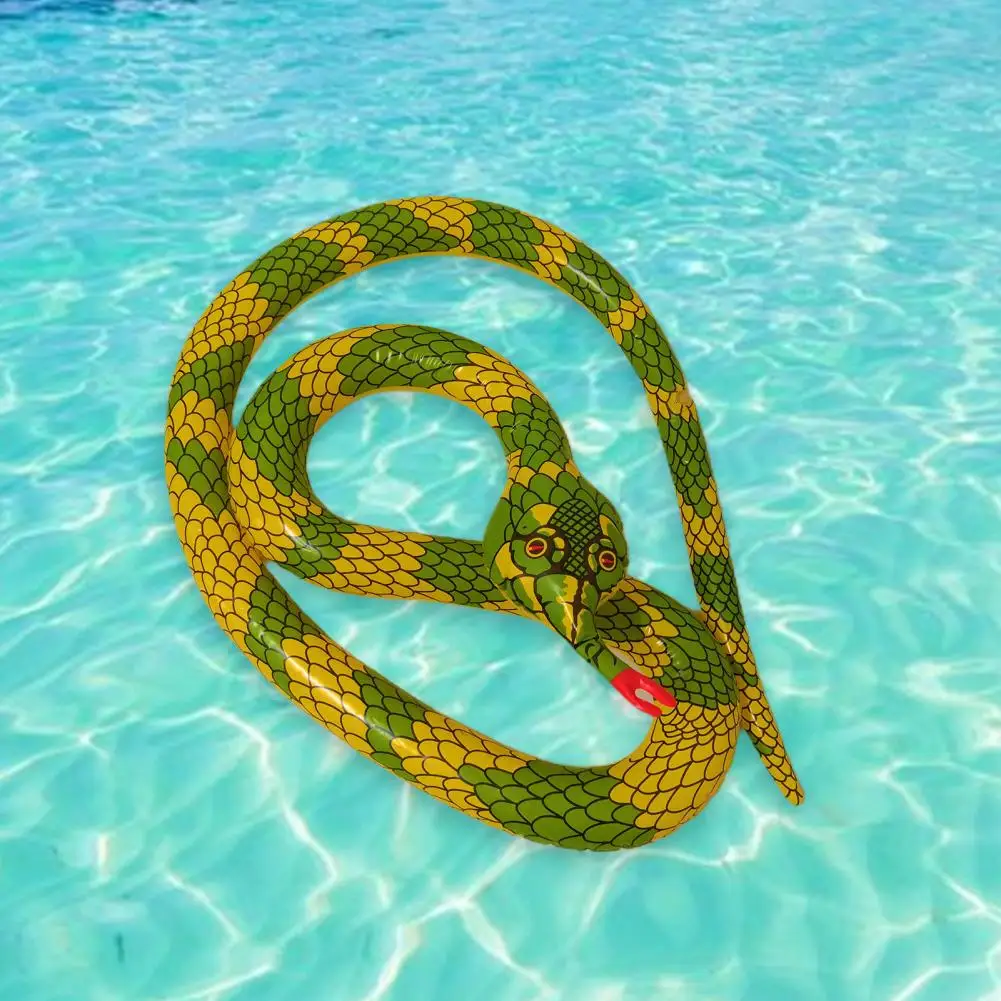 3Pcs Water Fun Inflatable Snake Pool Floats Fun Reusable Realistic Water Snake Toys Garden Pool Toys Water Balloon
