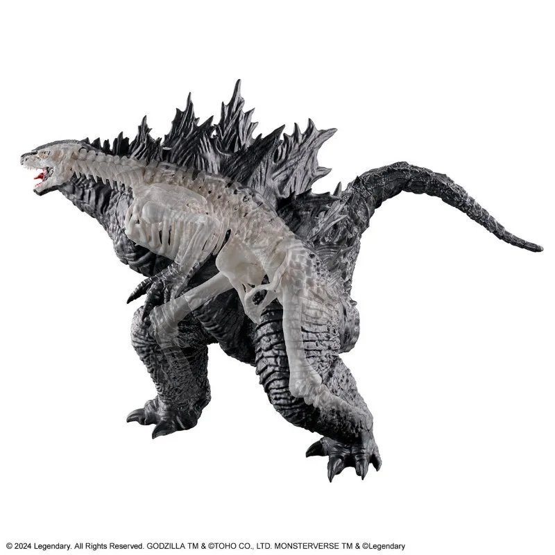 Em estoque Bandai Godzilla X Kong: The New Empire 02 Modelos de montagem com modelo de montagem de esqueleto Coleção de bonecos de ação de anime