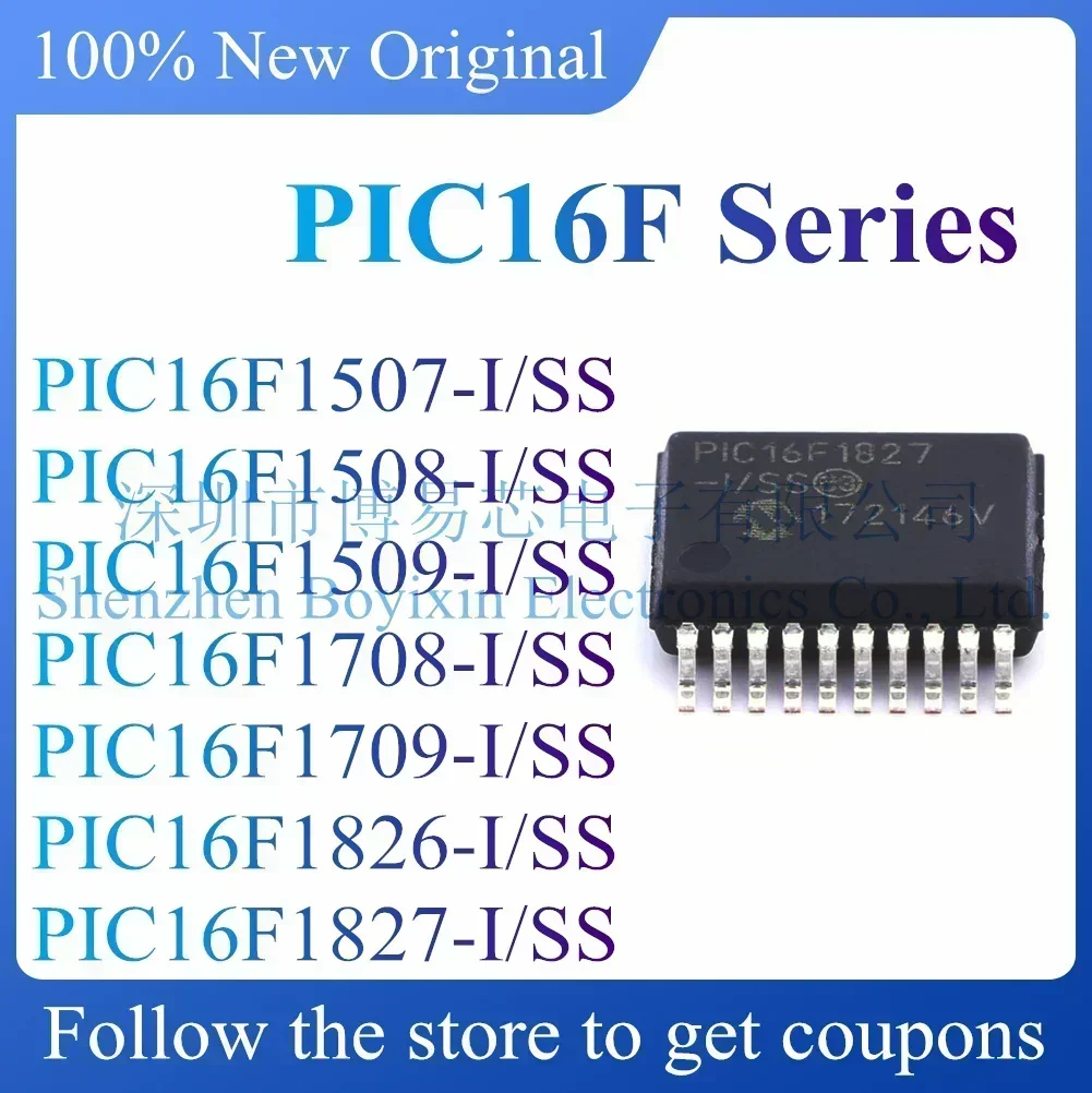 

PIC16F1507 PIC16F1508 PIC16F1509 PIC16F1708 PIC16F1709 PIC16F1826 PIC16F1827-I/SS Standard version
