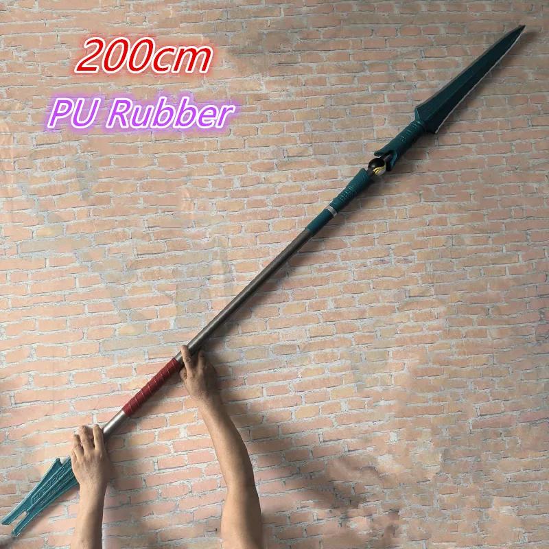 100cm Oversized Home Decor Blade Sword Stone Fire Dream Sword Danheng Spear Sword Cosplay Props Safety PU Rubber Role Gift Toys