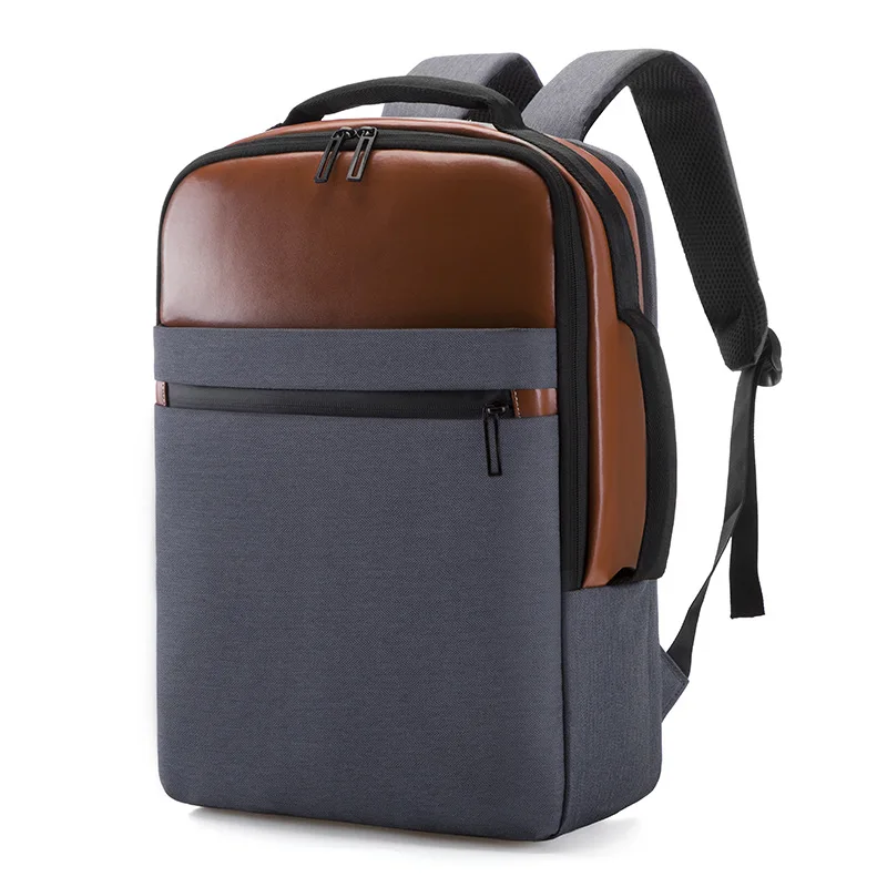 Business Casual 15.6 Inch Computer Bag Men Large Capacity USB Charging Bagpack Multifunction Waterproof Portable Laptop Bag