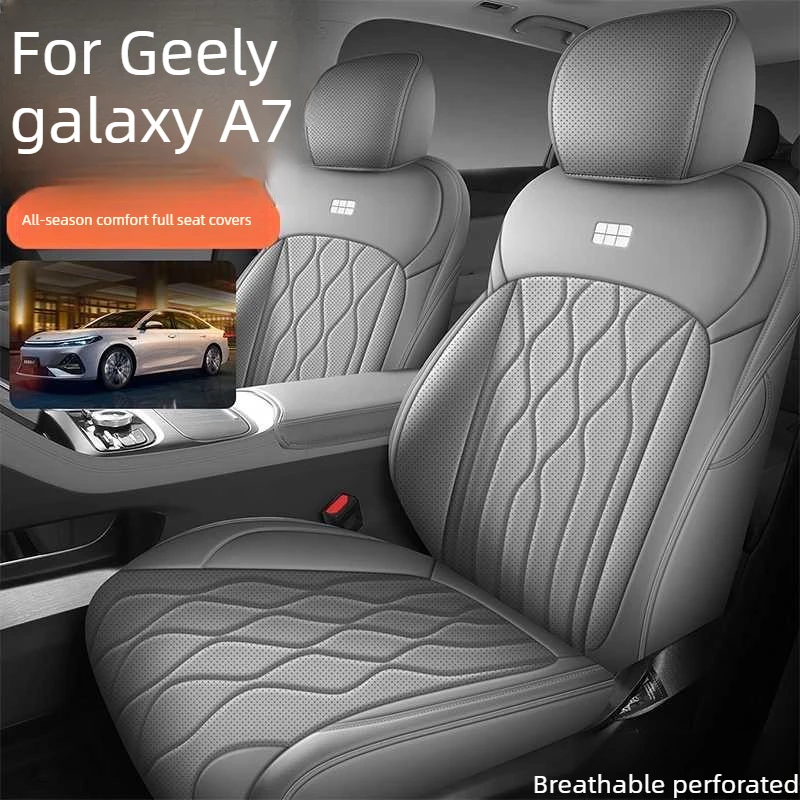 Custom Car Seat Covers 5 seats For Geely Galaxy A7 2026 New model leather Cushion Car Seat Cover Interior Accessories