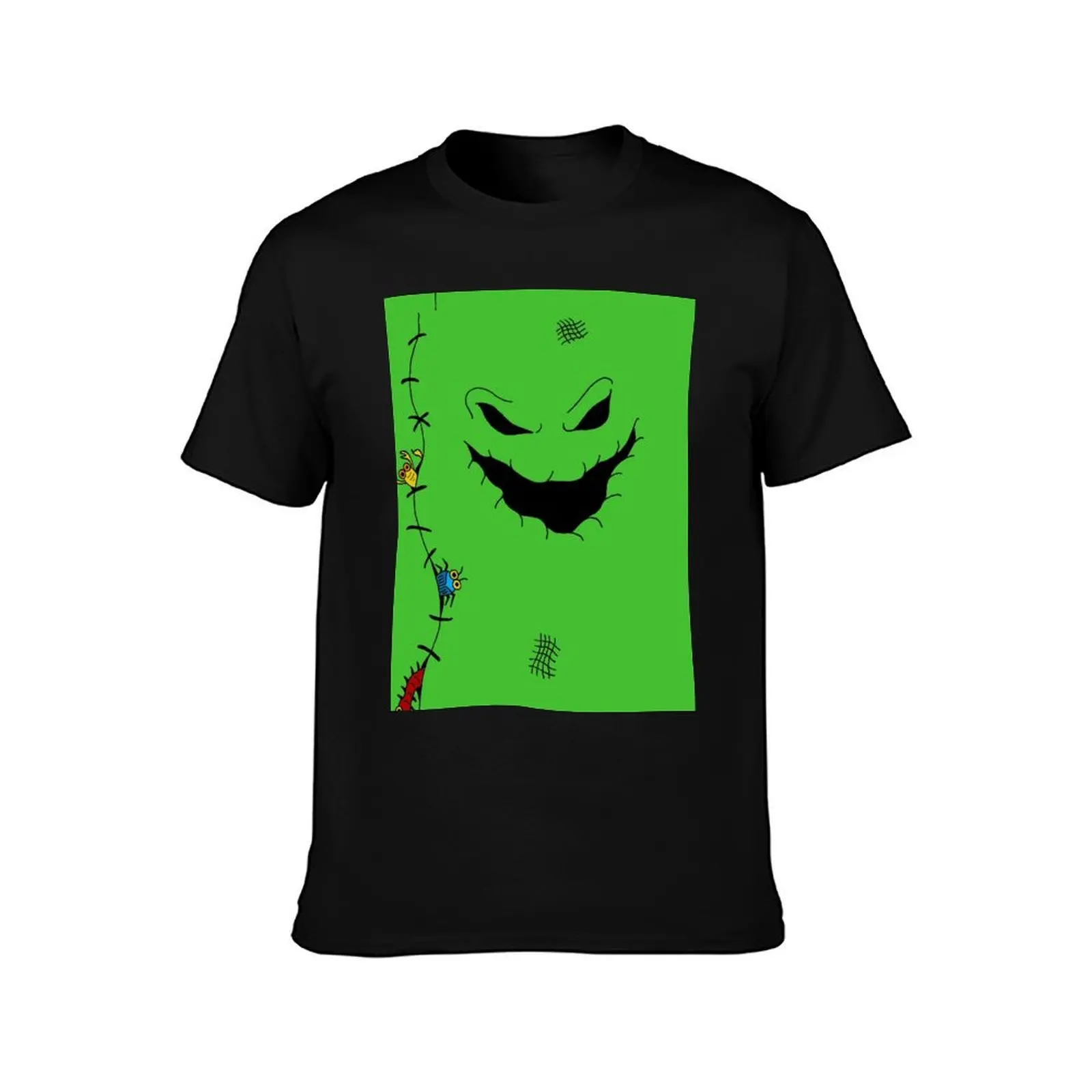 green ghoul T-Shirt oversizeds vintage oversized plus size clothes T-shirts for men cotton image 2