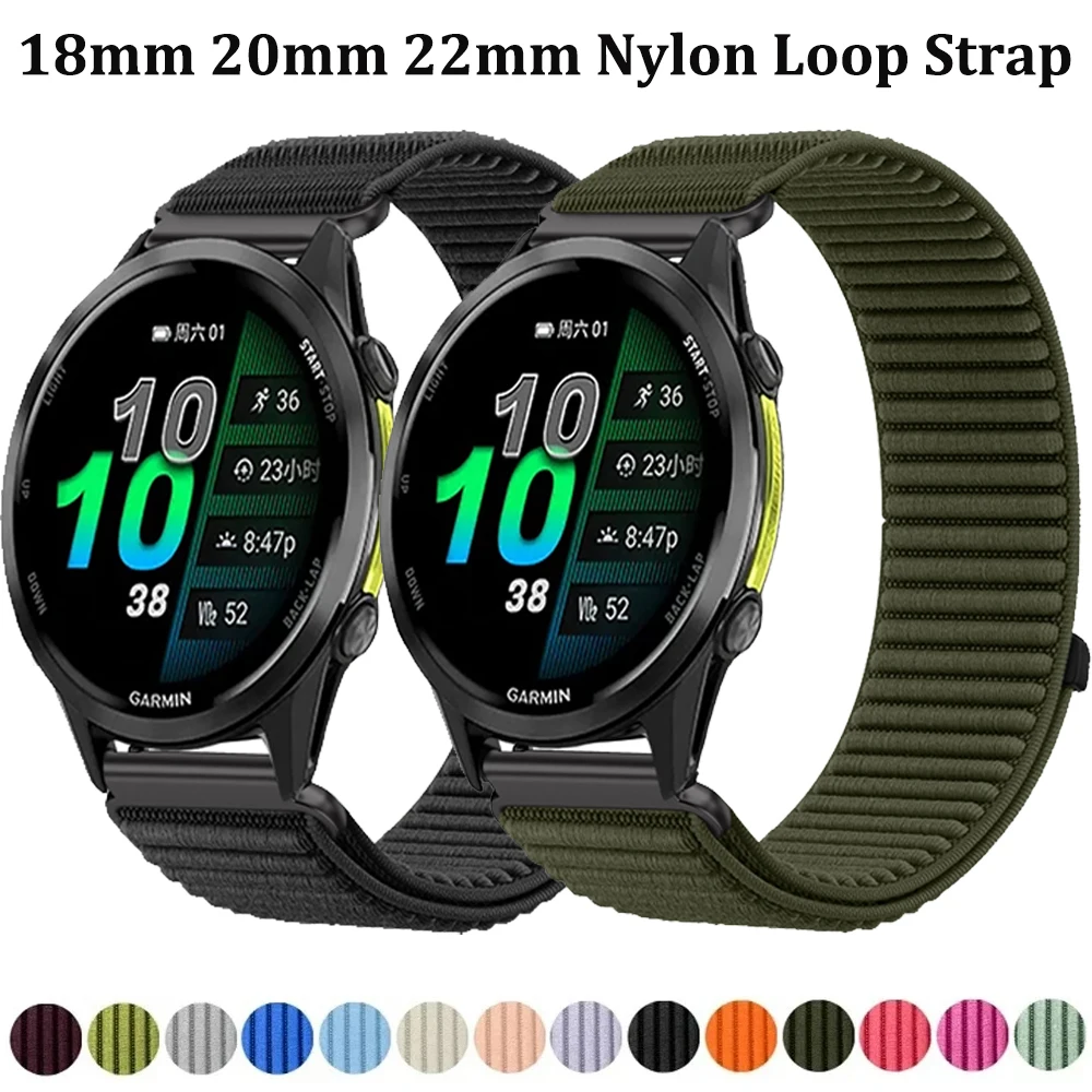 �y�Z�[�����z18mm 20mm 22mm �i�C�������[�v�X�g���b�v Garmin Forerunner 970 570 965 955 165 265 Wave�Ή����X�g�o���h Garmin Vivoactive 6 5 �E�H�b�`�o���h