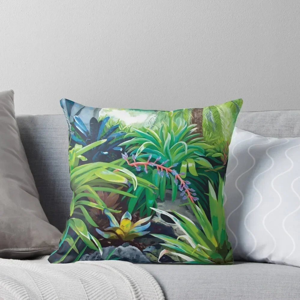 

Botanic Gardens Bromeliads Throw Pillow Custom Cushion Photo Christmas Throw Pillows Covers pillow