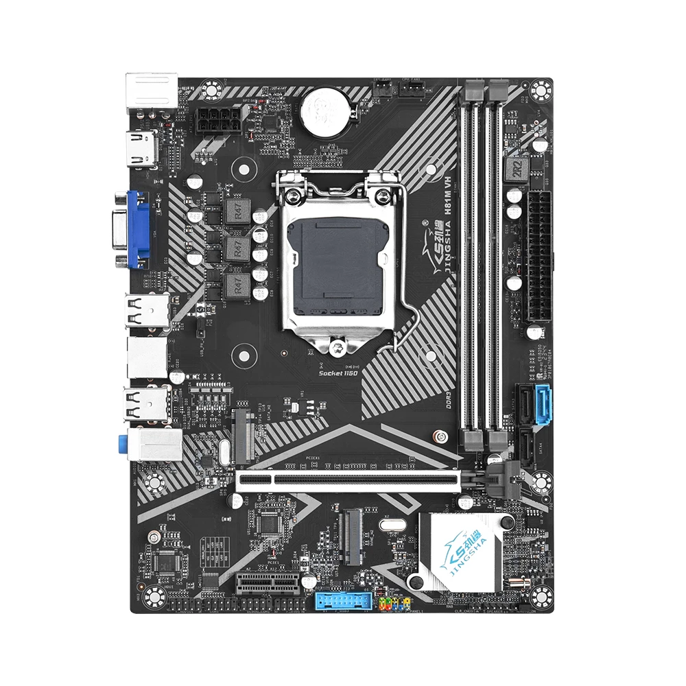مجموعة اللوحة الأم H81 LGA 1150 مع معالج Core i7 4790 + 2*8GB = 16GB DDR3 ذاكرة HD رسومات 4600 placa mae 1150 لوحة كمبيوتر للألعاب