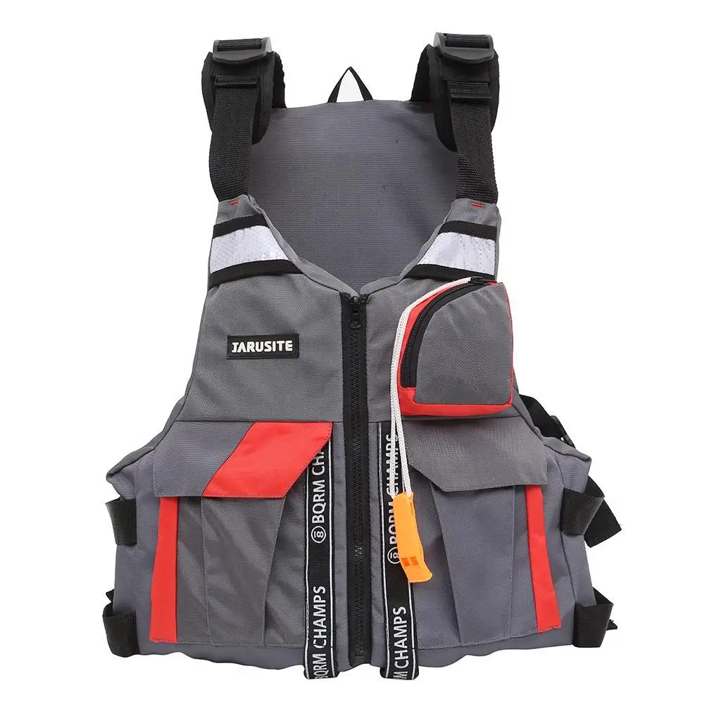 Multi Pockets Safe Fishing vest life jacket Kayak Canoe Boat