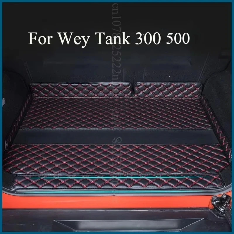 

Car Trunk Mats For Wey Tank 300 500 2025 Hi4-T 5seat Leather Mat Car Cargo Liner Storage Pads Maletero Car Accessorie Interior