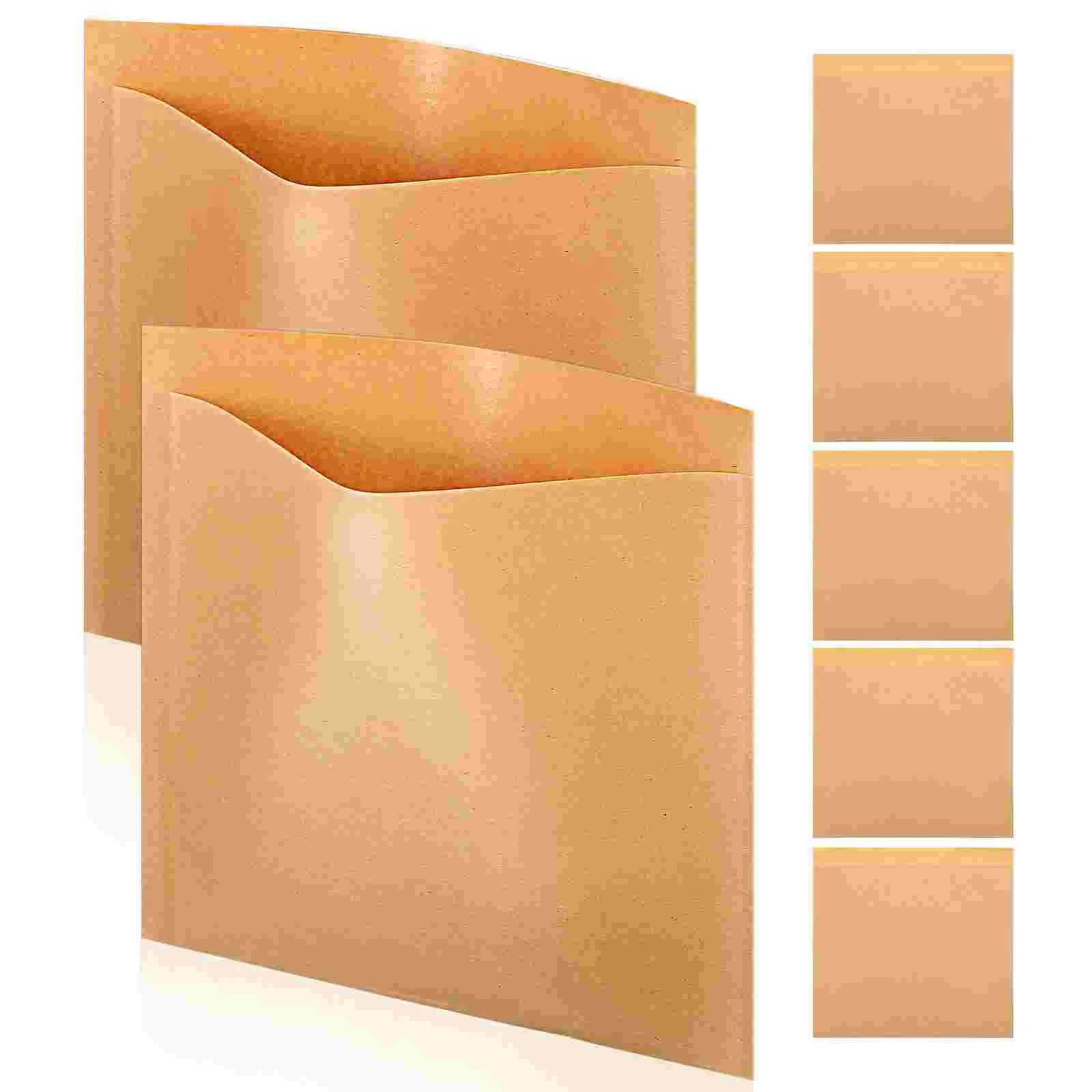 

200 Pcs Greaseproof Paper Kraft Bags Biscuits Food for Bakeries Snack Oil Coated Brown Dessert Miss Sandwich Wrap