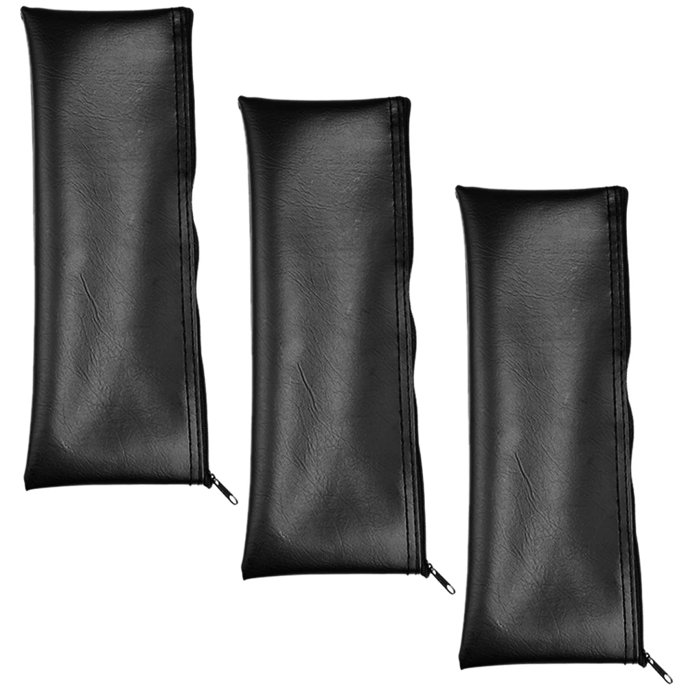 3Pcs Microphone Case Zipper Closure Portable Lightweight Protector for Travel Outdoor Performance Dust Shock Scratch