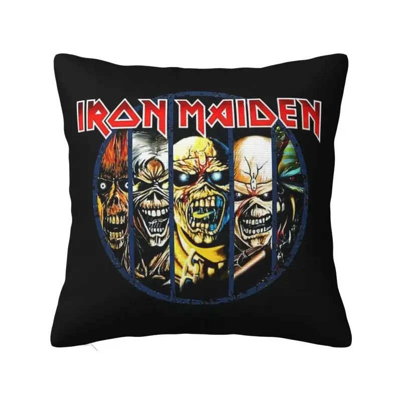 Custom Maidens Heavy Metal Iron Music Nordic Pillow Cover Car Cushion