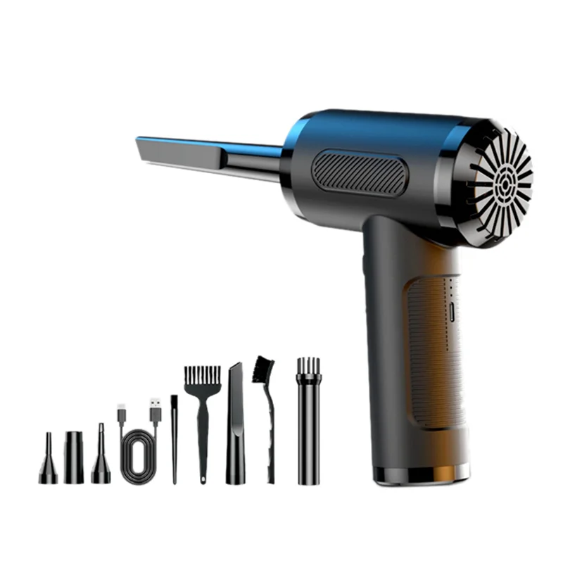 Compressed Air Duster For Cleaning, Rechargeable Portable Cleaning Kit, 3 Speeds Small Electric Cordless Air Blower Easy To Use