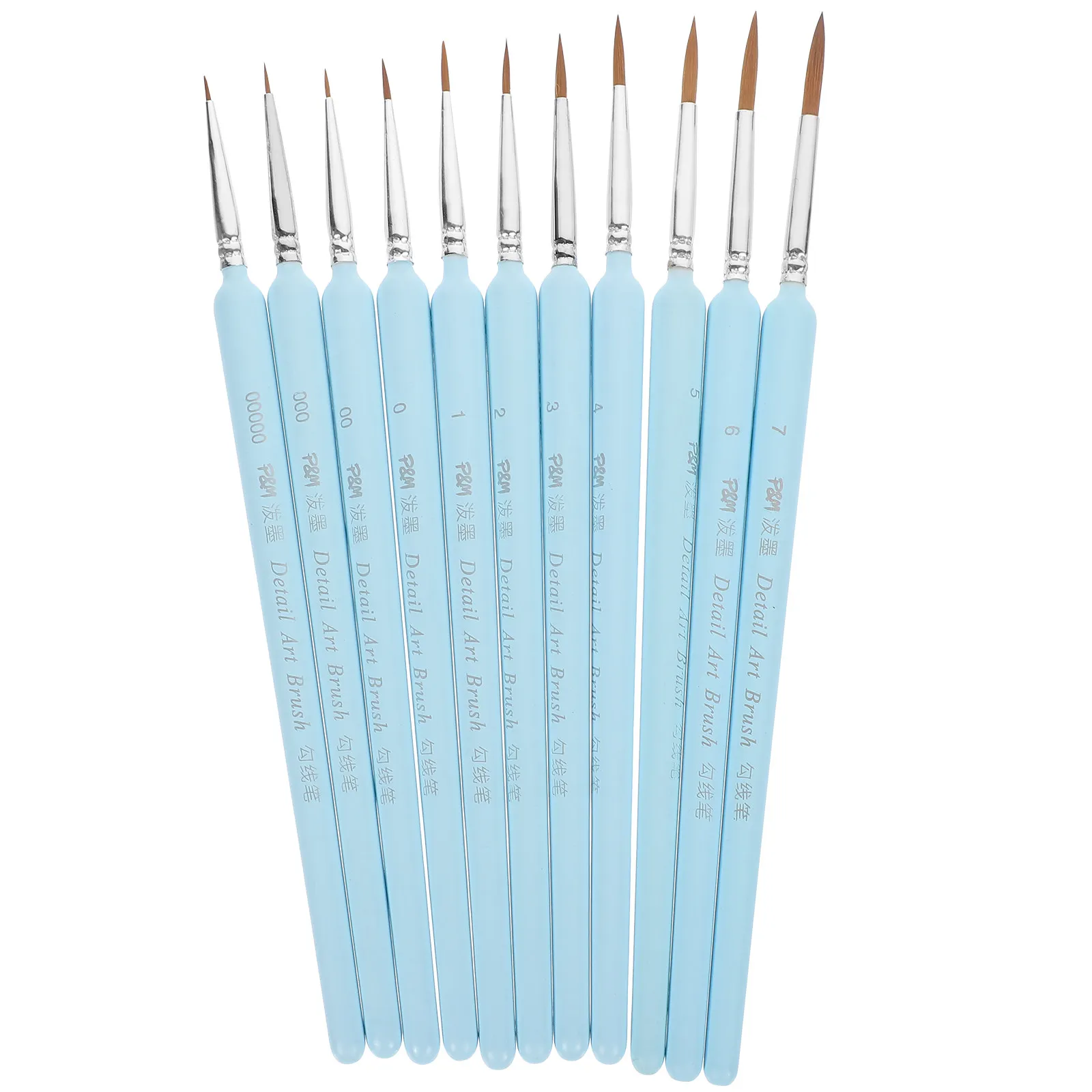 

11Pcs High Precision Detail Paint Brush Set for Acrylic Oil Watercolor Painting Miniature Face Rock Art Painting Brush