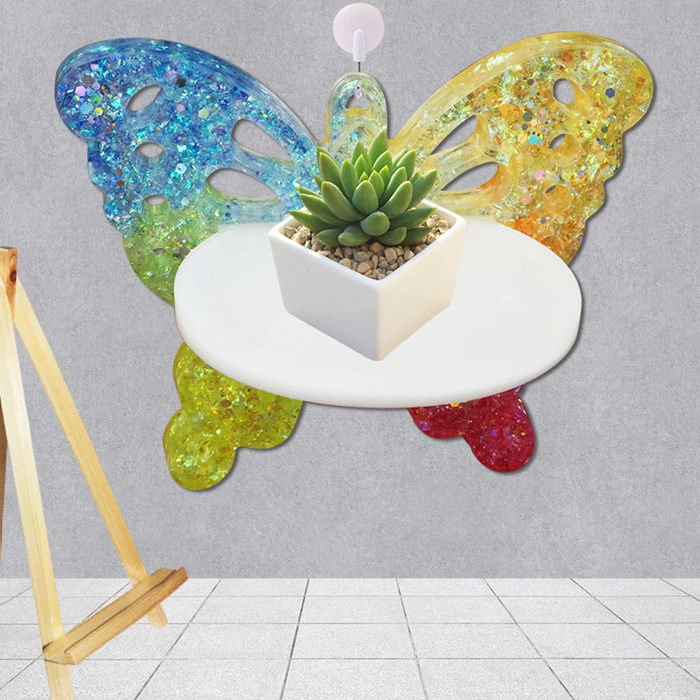 

Butterflies Shelf Mold Silicone DIY Casting Home Decor Hanging Storage Rack Epoxy Resin Craft Jewelry Accessories