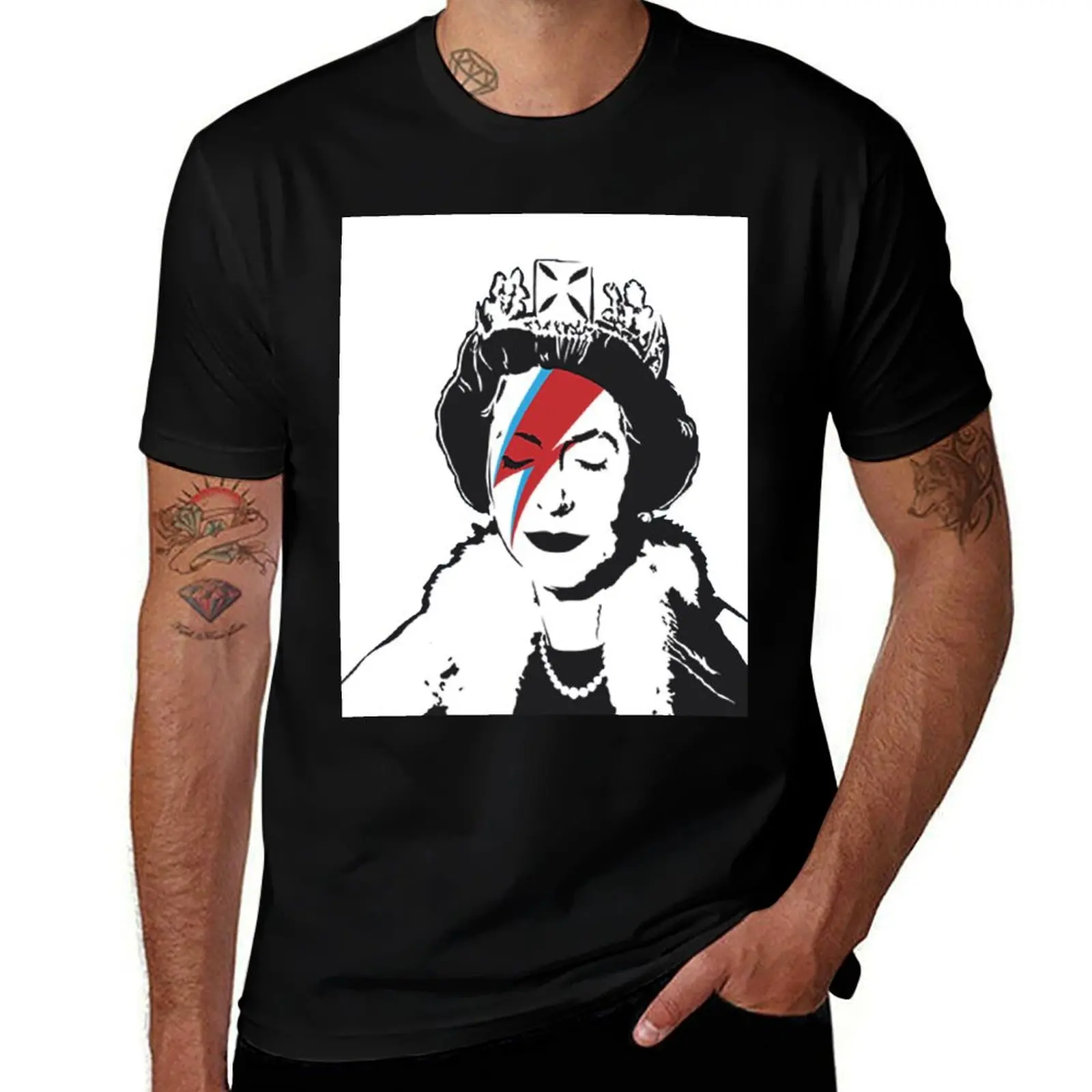 Banksy God Save the Queen T-Shirt oversizeds baggy shirts summer shirt mens graphic t-shirts funny