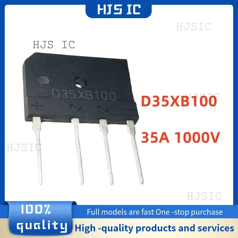 5PCS NEW high-quality D25XB60 D25XB80 D25XB100 D35XB60 D35XB80 D35XB100 Induction cooker rectifier bridge flat bridge