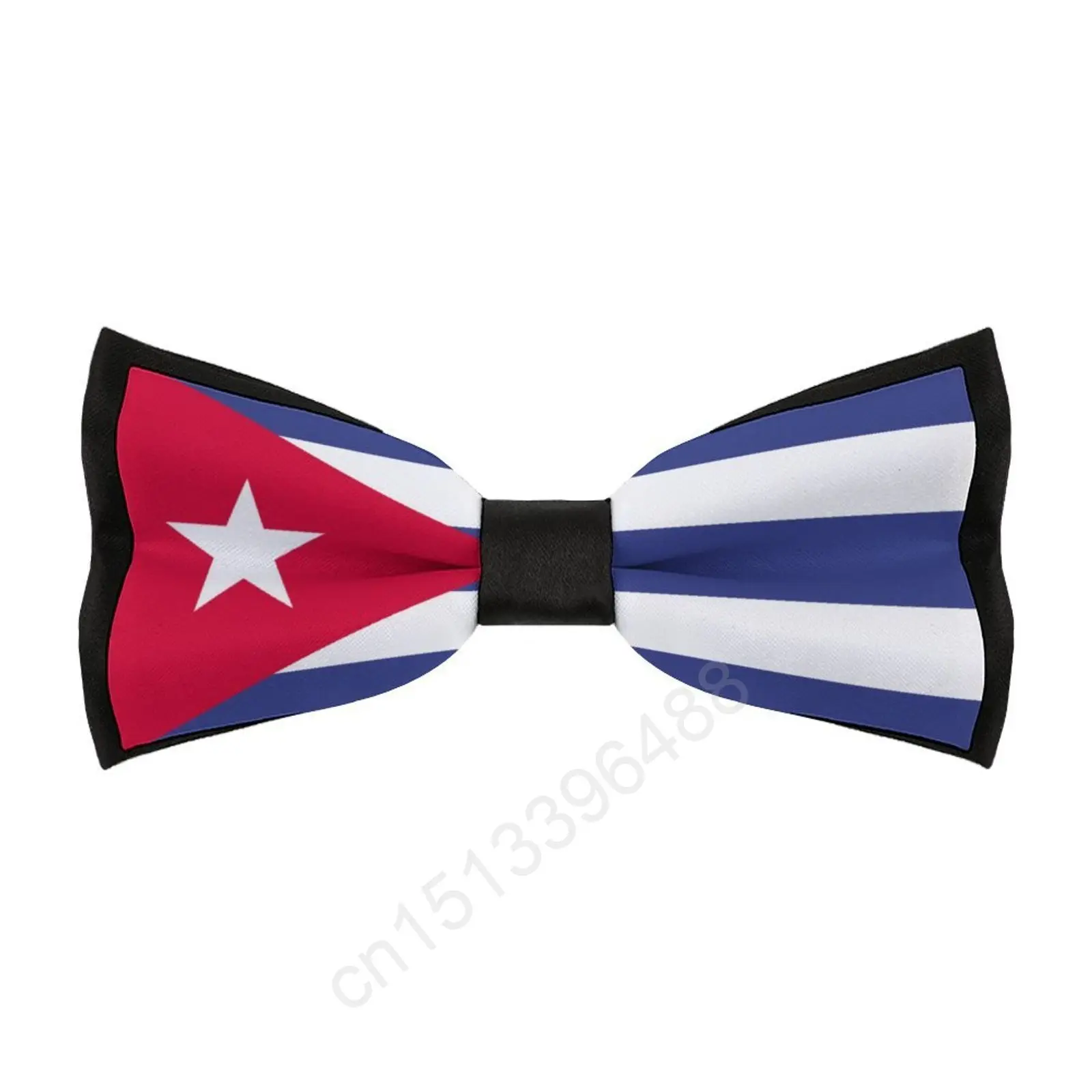 

New Polyester Cuba Flag Bowtie for Men Fashion Casual Men's Bow Ties Cravat Neckwear For Wedding Party Suits Tie