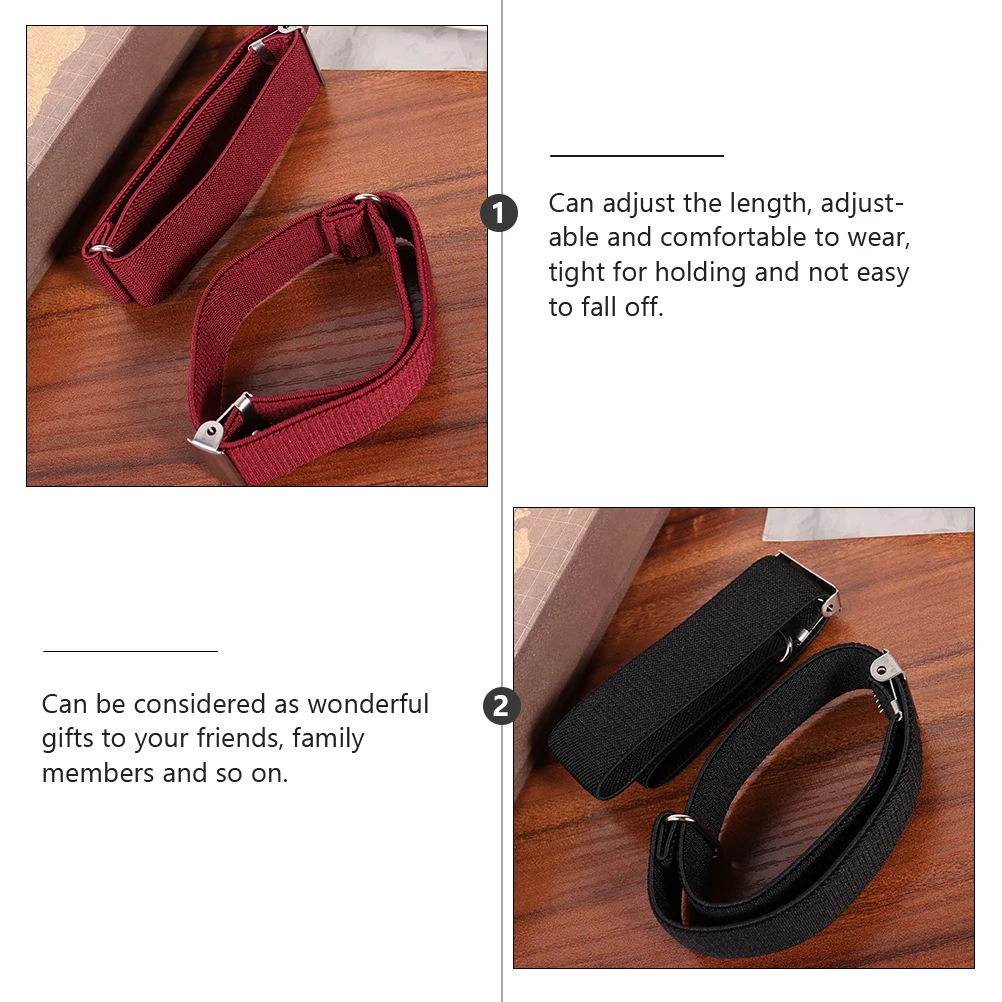 

Adjustable Anti-Slip Sleeve Garters Strong Clip Force Shirt Arm Holders Tight Fit Comfortable Unisex Wear Universal
