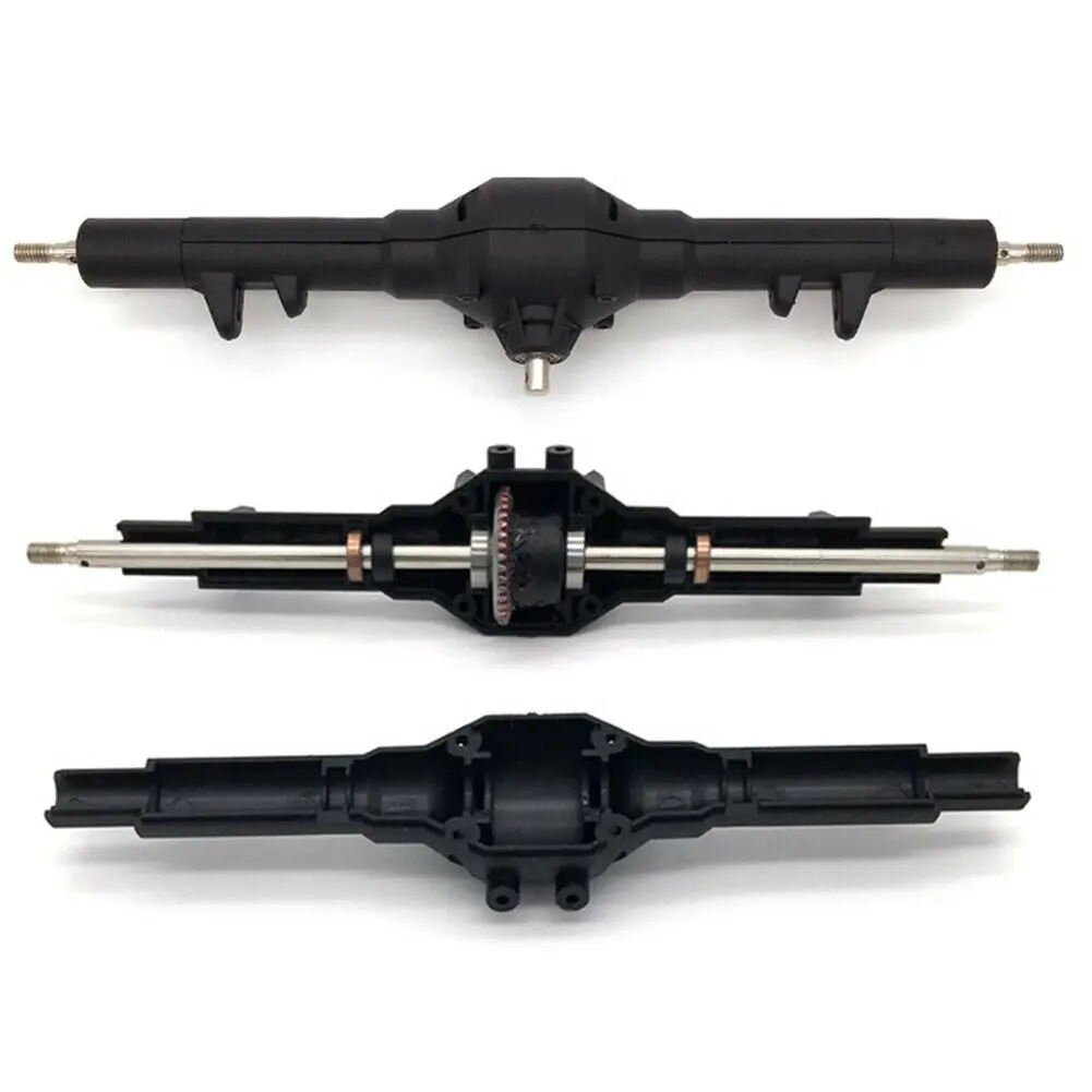 Metalowy mechanizm różnicowy tylnego napędu z przekładnią falową, część zamienna do tuningu dla Wltoys 12428 12423 1/12 RC Rock Crawler