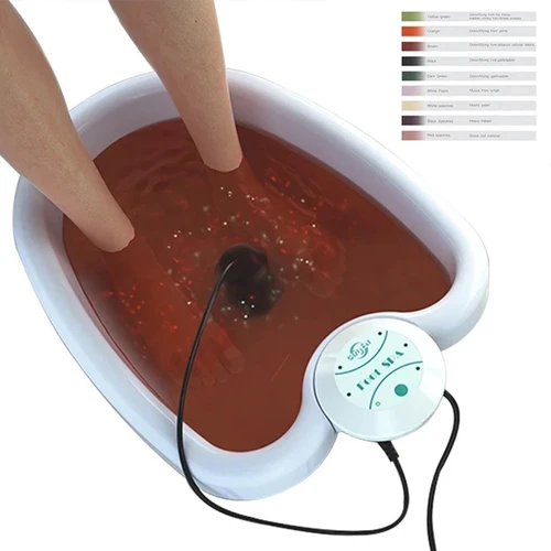 Imagen 2 del producto Máquina masajeadora de baño de Spa para pies iónico, Mini desintoxicante para baño de pies, terapia de salud, limpieza de Spa para pies, matrices de cuidado de vibración Aqua