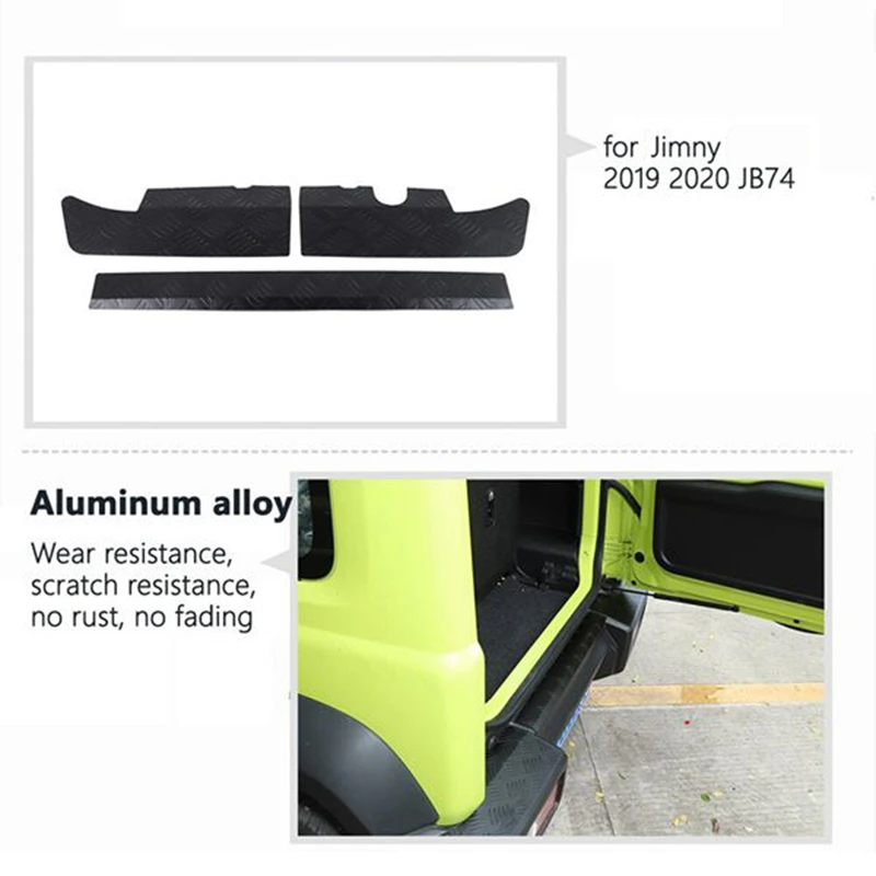 

Rear Aluminum Alloy Accessories Car Bumper Panel Cover Guard Protect Plate For-Suzuki Jimny 2019-2022+