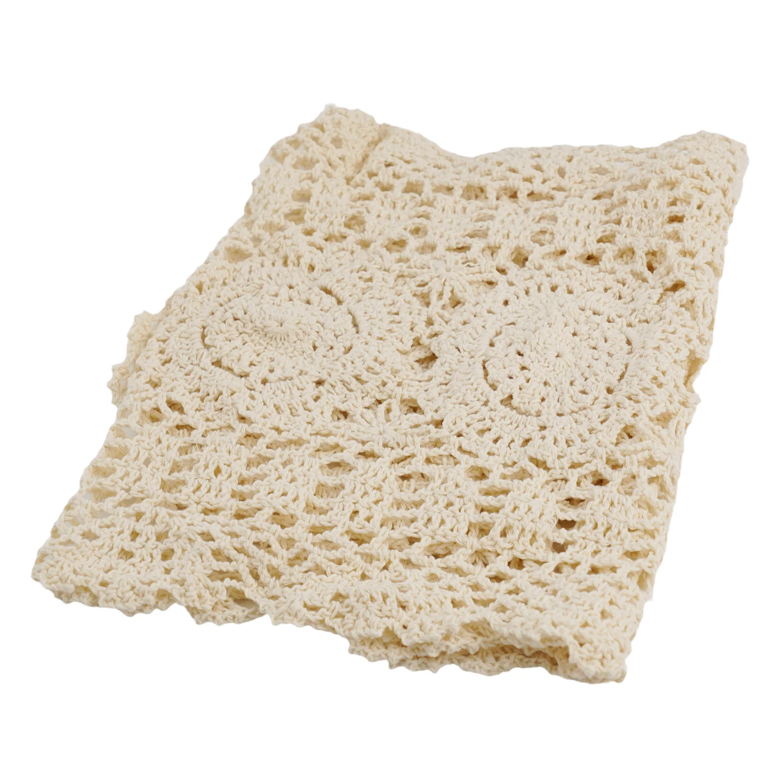 Cafe Shop Furniture Table Runner Vintage 30x80cm Cotton Crocheted Dining Table Floral Hotel Lace Oval Restaurant