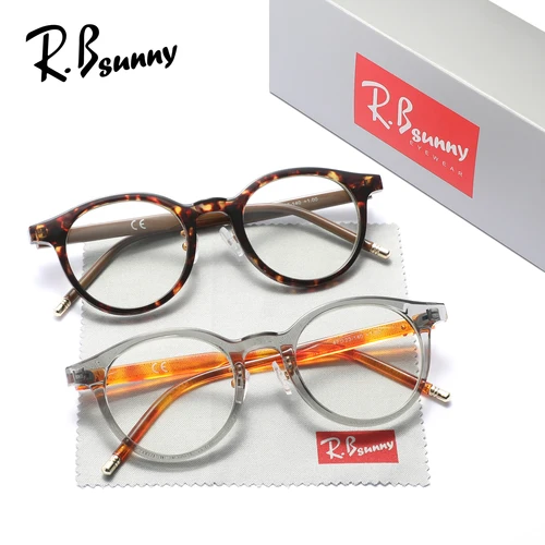 Imagen 2 del producto 2 uds gafas redondas lentes transparentes cómodas para hombres mujeres presbicia gafas lector para personas mayores + 1,0 ~ + 3,5