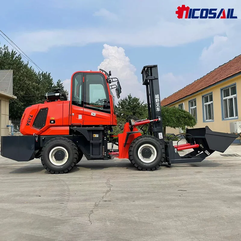 رافعة شوكية كهربائية خارجية 2.5 طن نموذج التضاريس الخام شاحنة رافعة شوكية أرضية غير مستوية