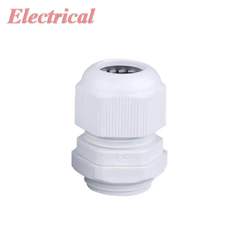 PG كابل الغدة موصل مقاوم للمياه سلك PG7/9/11/13.5/16/19/21/25/29/36/42/48/63 IP68 أسود/أبيض المفاصل النايلون البلاستيك #4