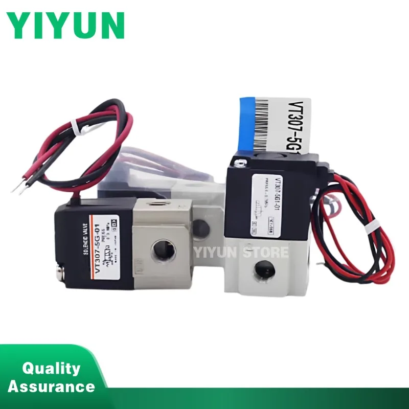 1pc VT307V VT307-6G1/5G1/4G1/-02/01 Pneumatic Negative Pressure Vacuum Control Solenoid Valve Two-way Three-port DC24V AC220V