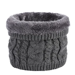Knitted Neck Warmer Sports Scarf Soft Women Men Face Cover Winter Skating Running Hiking Scarves Thick Cold-proof Collar