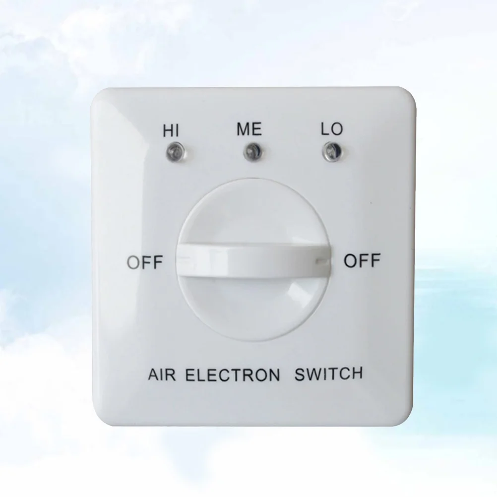 Kontroler Tiga Kecepatan Fan Coil Putih Untuk Panel Kontrol Kecepatan AC Sentral Rangka PC Tahan Lama Tahan Benturan
