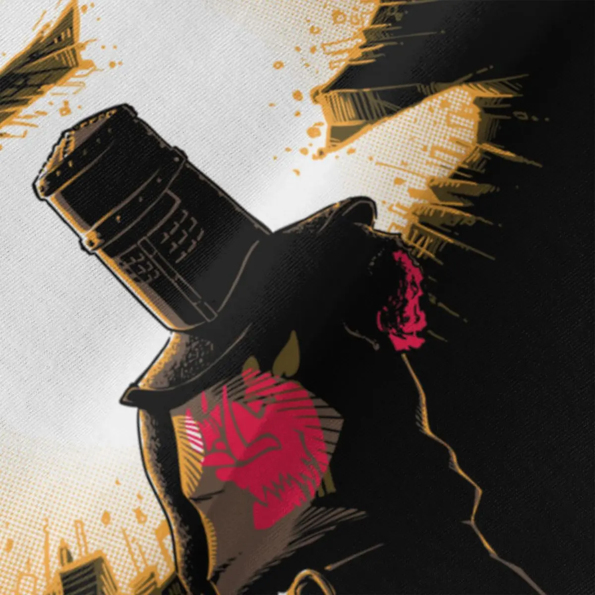 رخيصة تيس ولكن خدش مونتي بيثون الفارس الأسود تي شيرت التي شيرت رجل 6XL القمصان السوداء #3