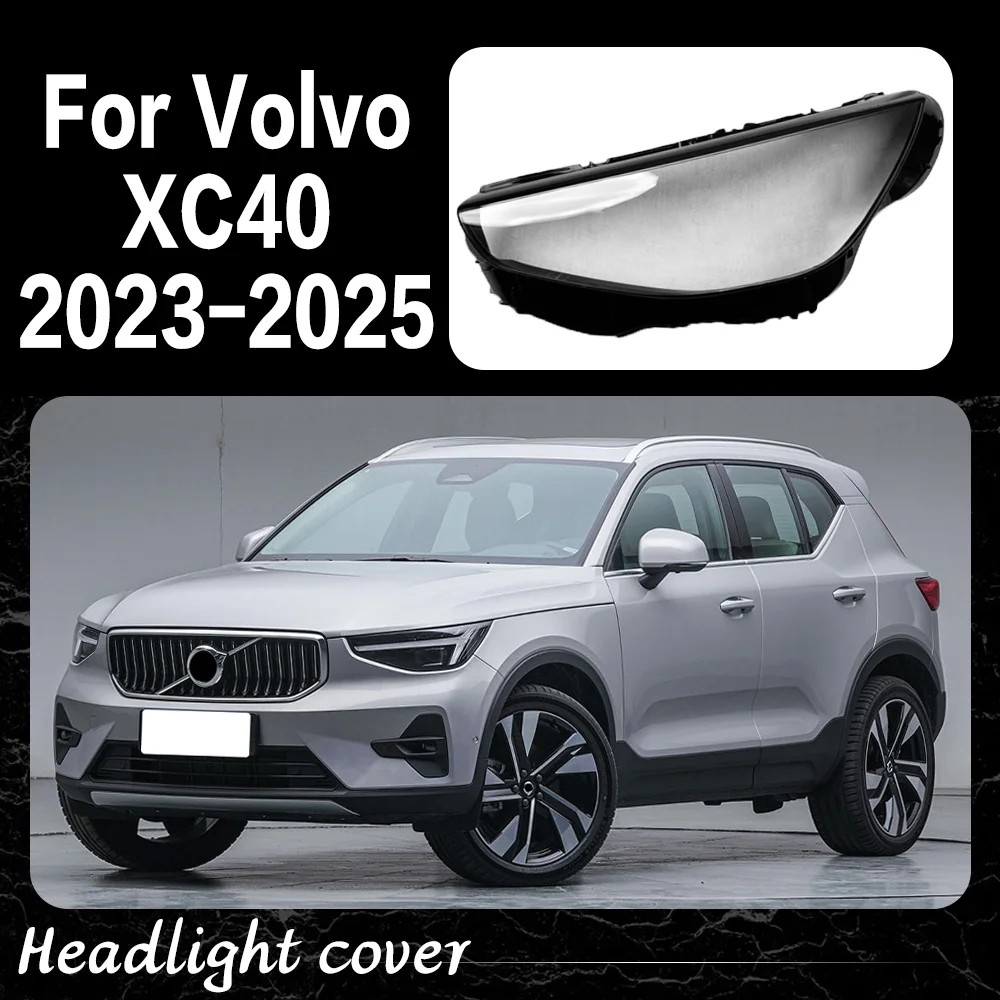

Front Headlamp Cover For Volvo XC40 2023 2024 2025 Transparent Headlight Shell Lens Plexiglass Replace Original Lampshade