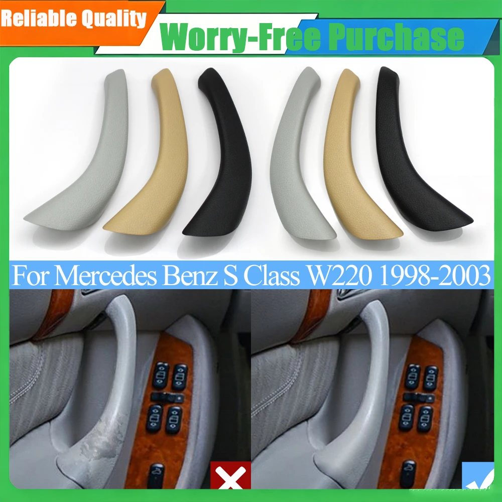 For Mercedes Benz S Class W220 1998-2003 2208101354 Car Front Rear Left Right Inner Door Pull Handle Outer Cover Replacement