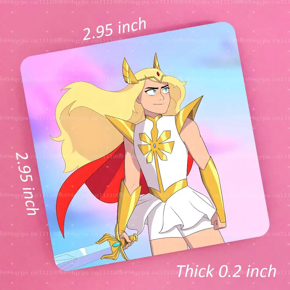 H-He-Ra Princess Of Power Square Fridge Magnet Custom Photo Magnetic Sticker for Refrigerator Home
