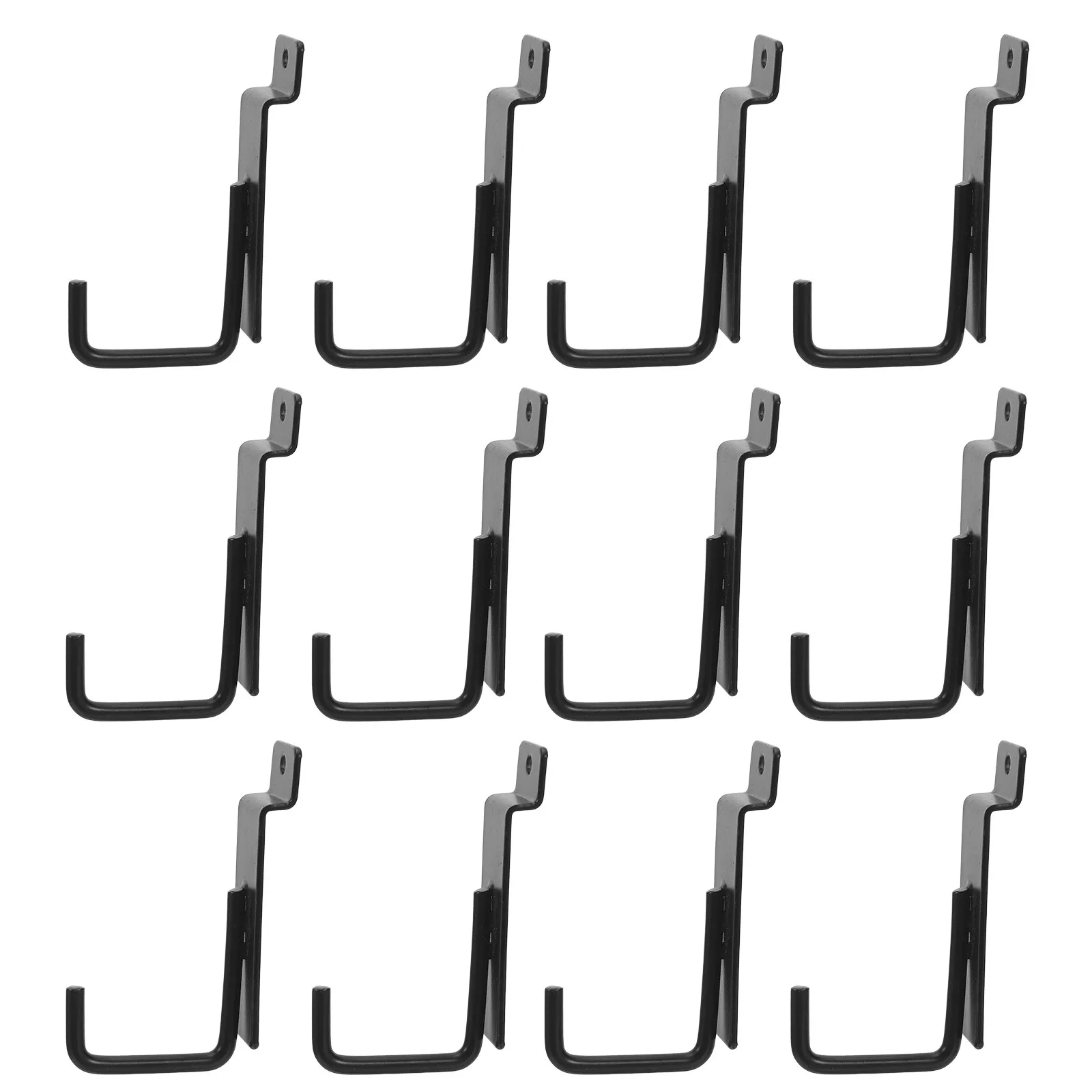 15Pcs Garage Organizer Hooks Heavy Duty Iron Display Hook Chrome Slatwall Panel Accessories Tool Storage Wall Mounted Hooks