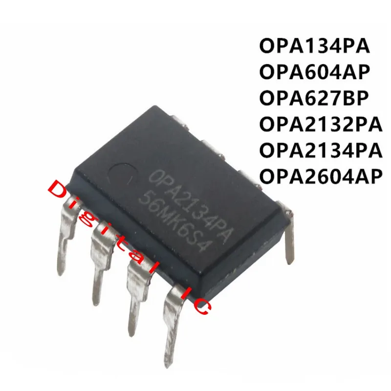 5Pcs OPA2132PA OPA2134PA OPA134PA OPA604AP OPA2604AP OPA627BP OPA2604AP Dip-8 Nano Geïntegreerde Schakelingen Operationele ChiP