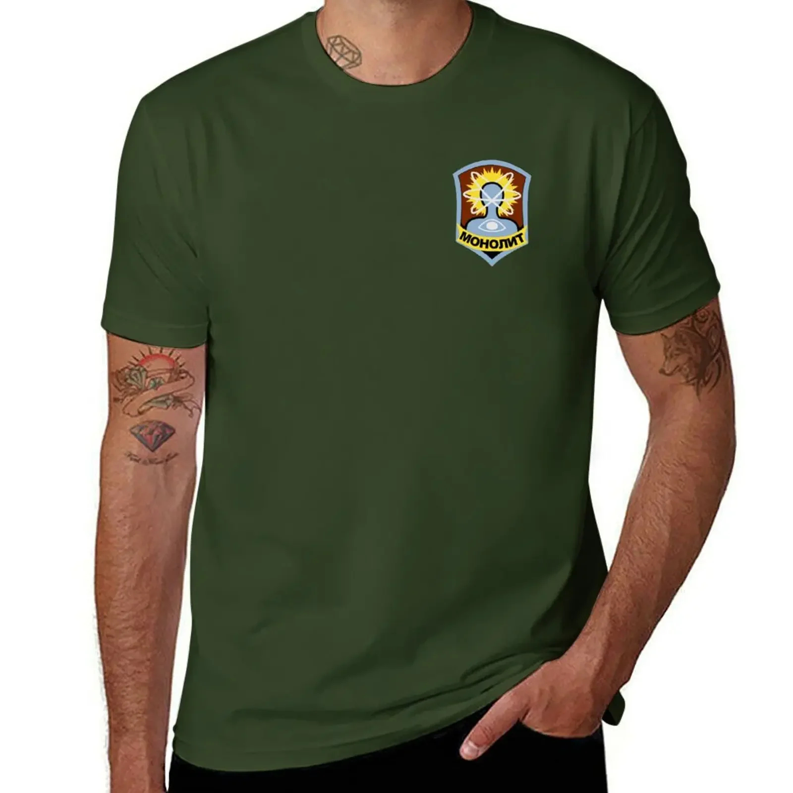 2025 New model Fashionable and Innovative Monolith Faction Logo -(S.T.A.L.K.E.R.) T-Shirt anime tshirt rapper graphic tees mens