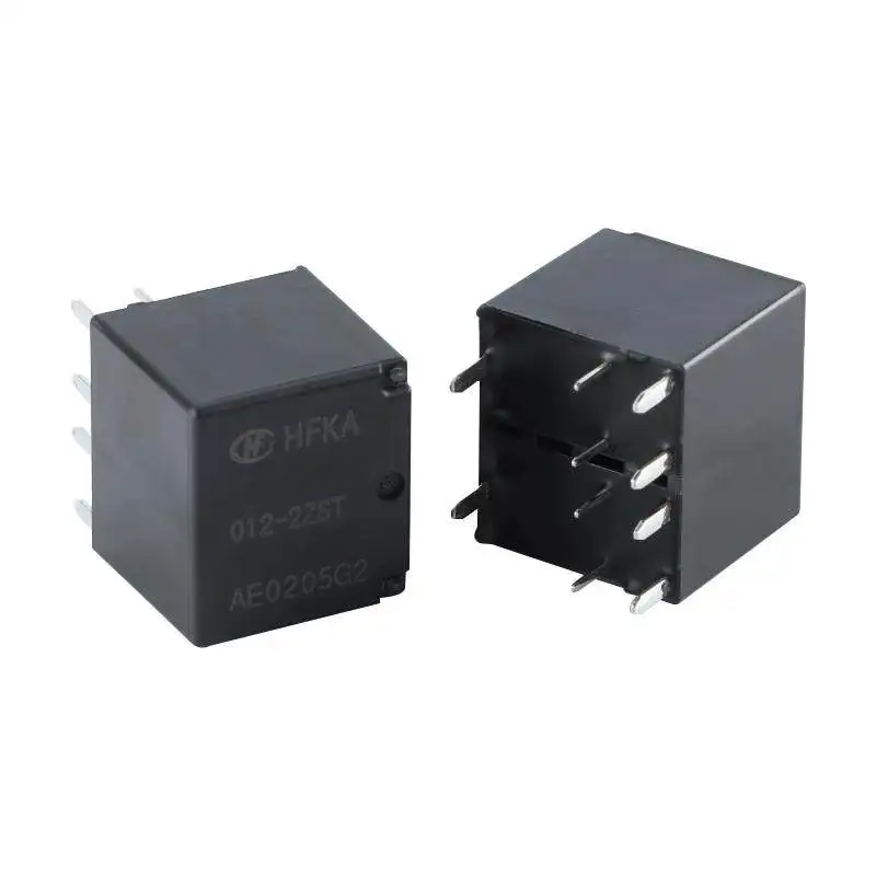 Original Hongfa relay HFKA/012-2ZST two groups conversion 12VDC 10 pins, automotive relay