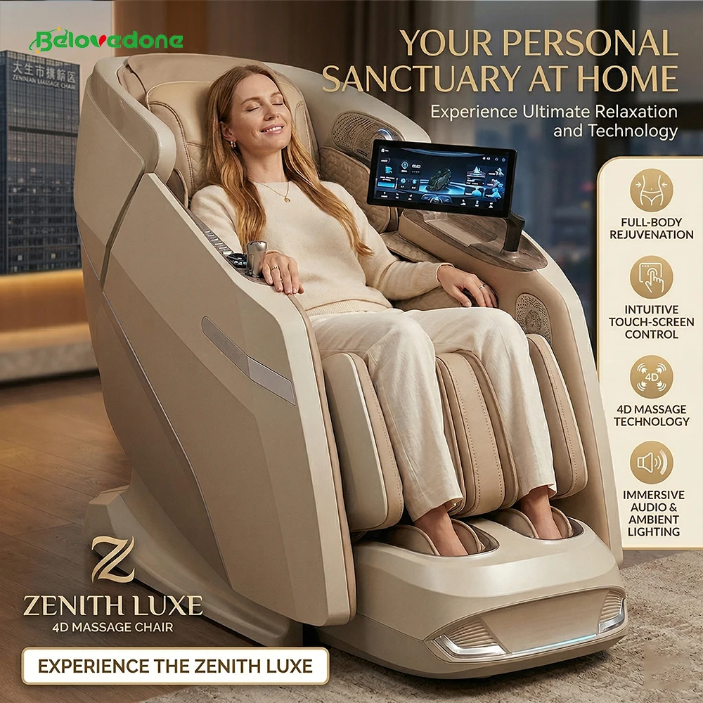 Coolfull Guangzhou Factory AI Smart Massage Chair Full Body Zero Gravity with Heating System Electric Recliner for Home Use