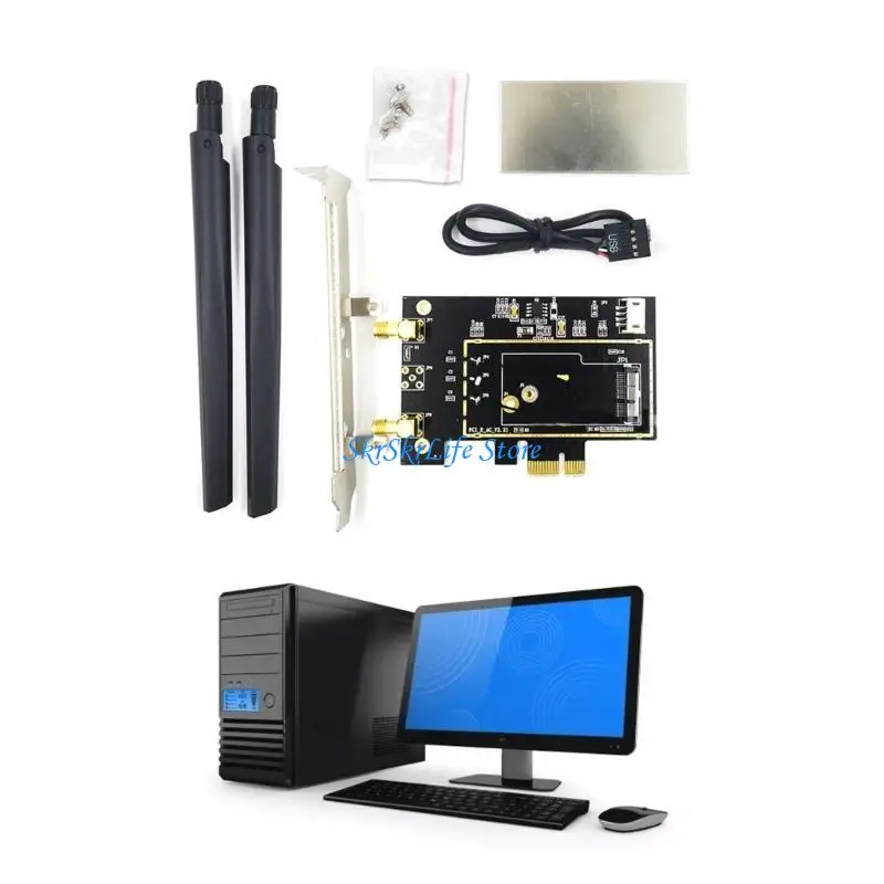 E65E BCM94360CS2 BCM94360CD BCM943602CDP BCM943602CS PCIE WLAN Card Adapter Adapter