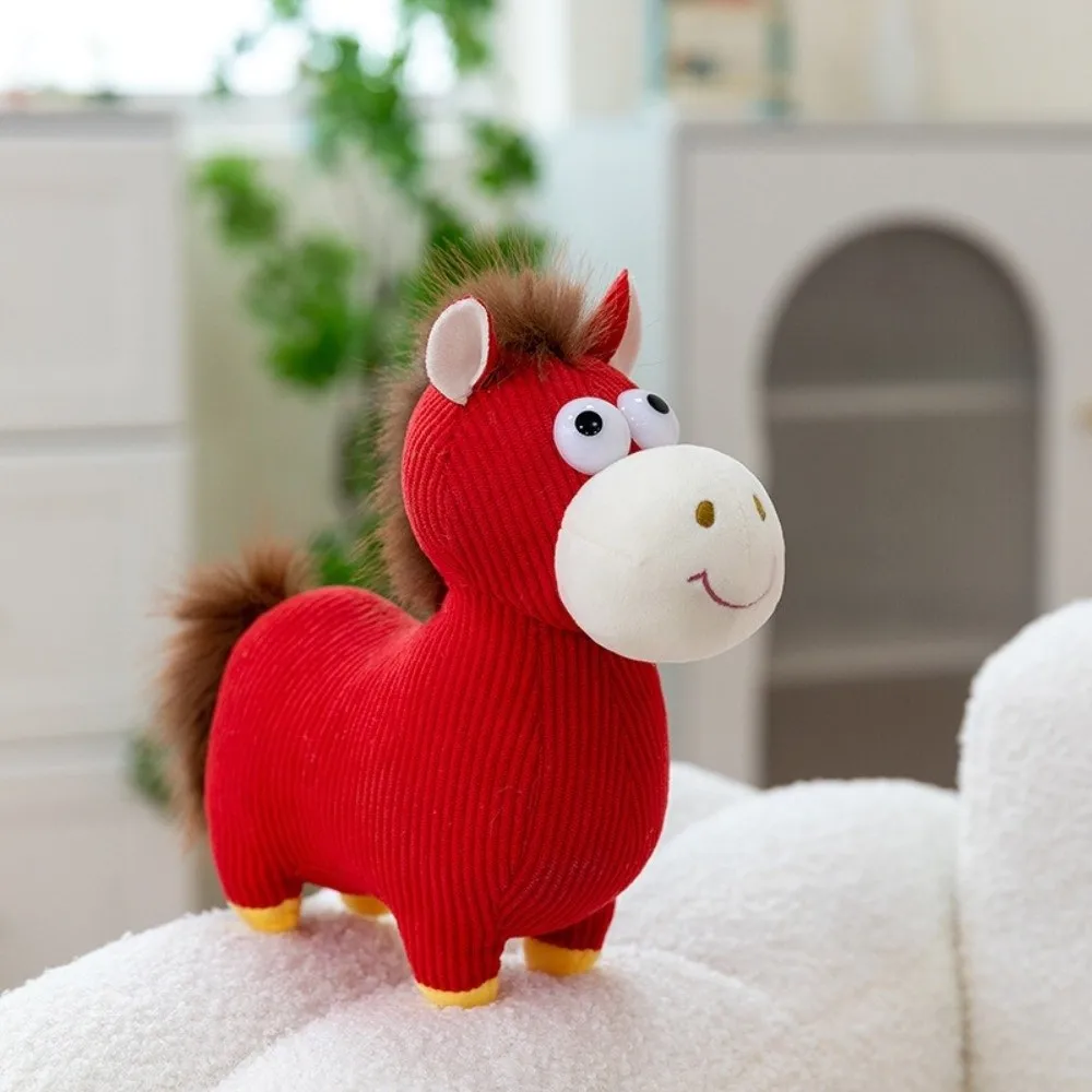 Crying Expression Cartoon Horse Doll Cute Pillow Simulation Gaze Year Of The Horse Mascot Stuffed Plush Material
