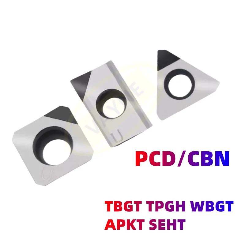 

TBGT060104 WBGT TPGH APKT1604 SEHT Insert PCD CBN For Hardening Steel And other High Hardness Material Turning Tool Cast Iron
