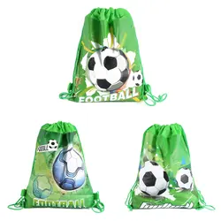 3 Pieces Children Soccer Bag Drawstring Party Sports Storage Football Backpack Ball Holder Fitness Non-woven Fabric Portable